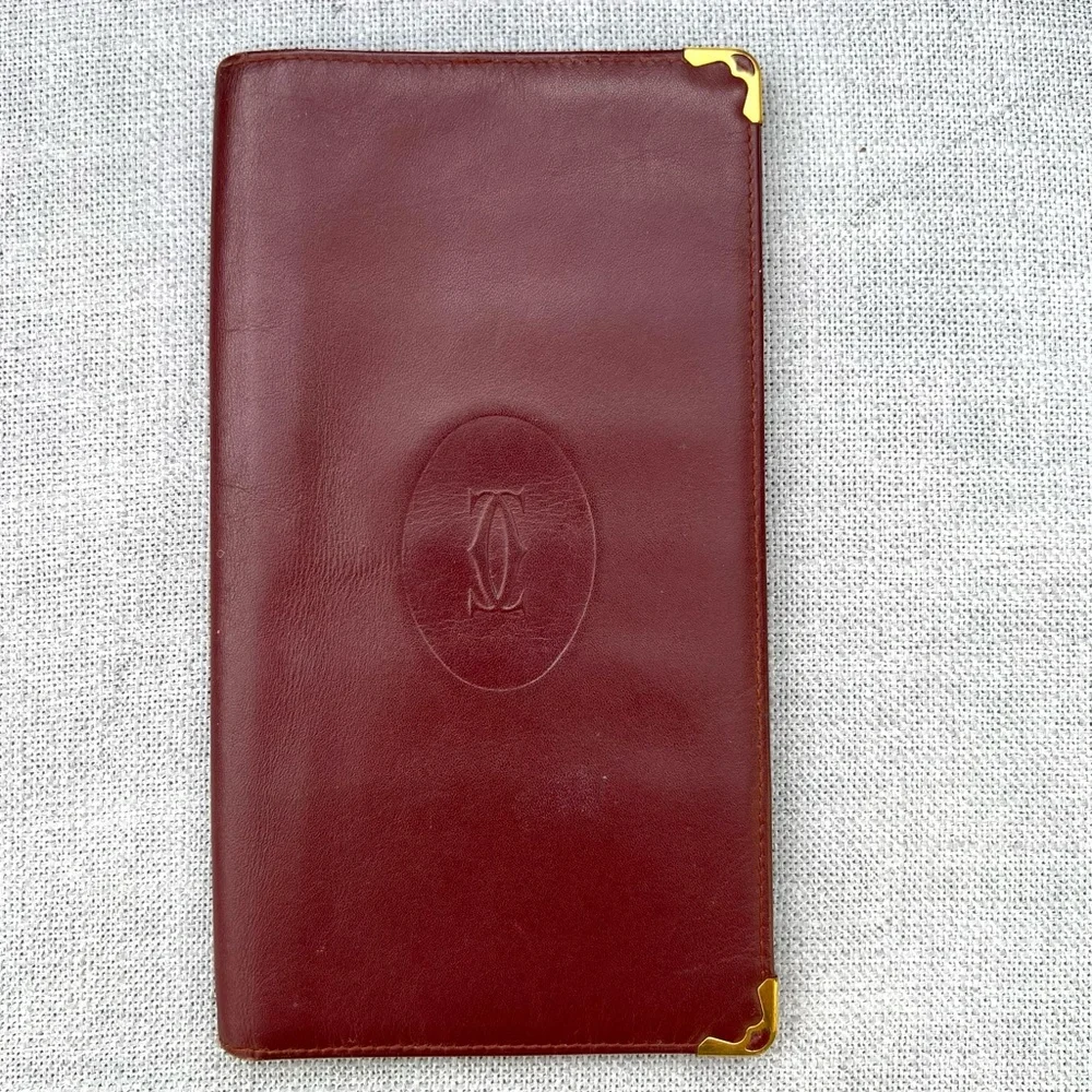 Cartier Must De Cartier Burgundy Wallet Unisex